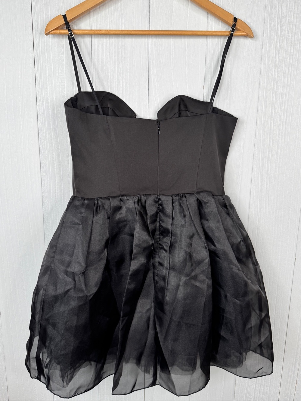 Oh Polly Black Bustier Tulle Mini Dress - Picture 5 of 8